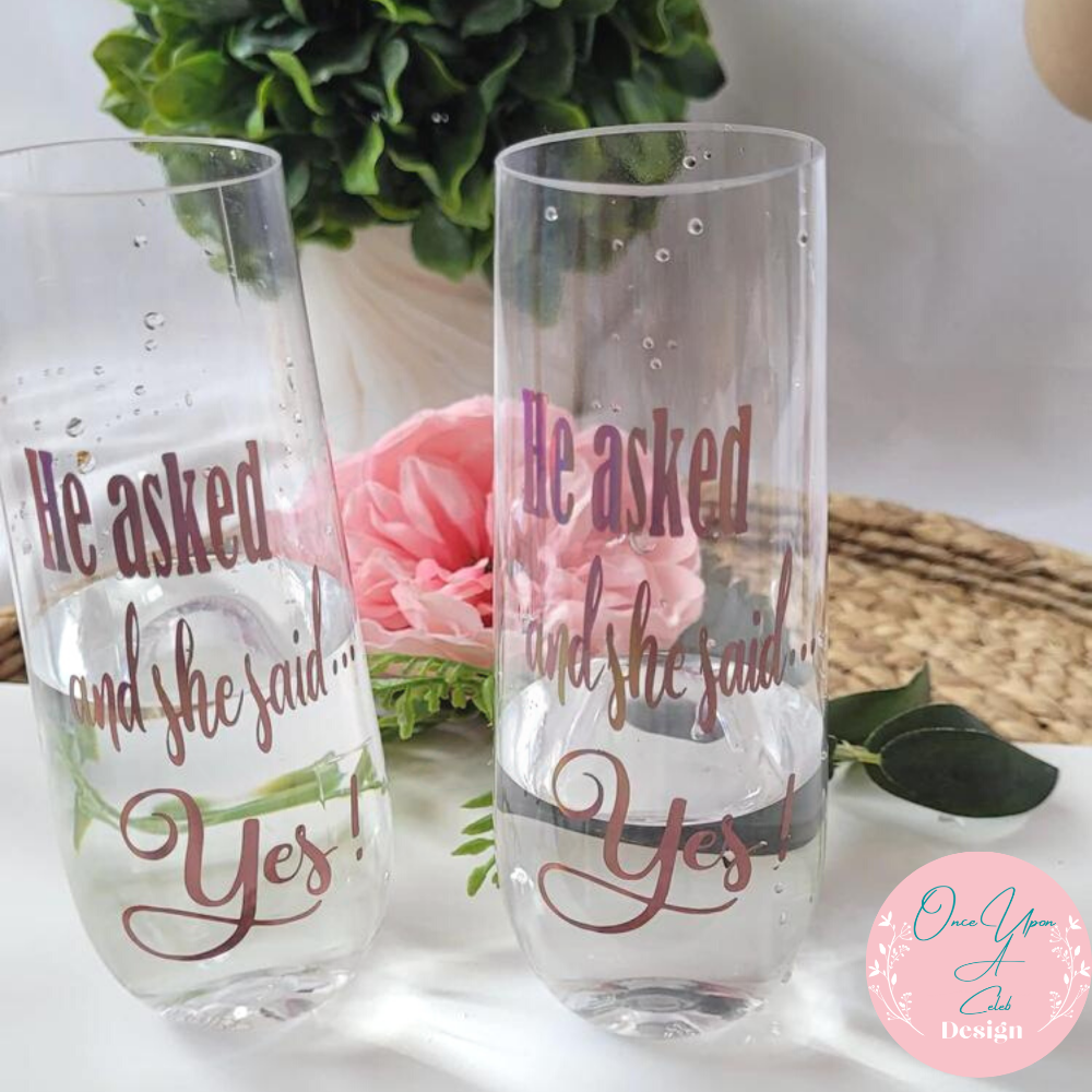 Custom Shatterproof Stemless Glass by Once Upon A Celeb Design