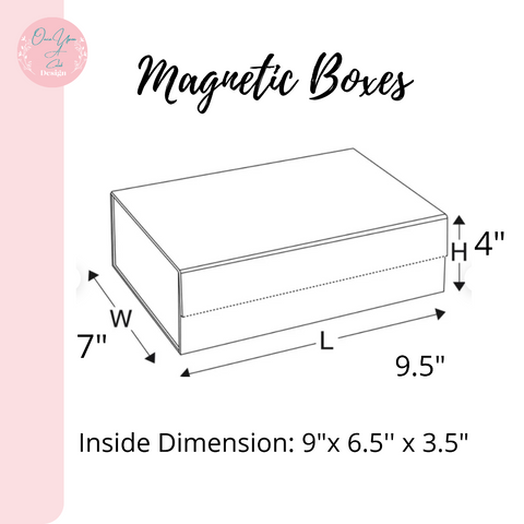 Image of Gift Boxes dimension and measurements BY Once Upon A Celeb Design