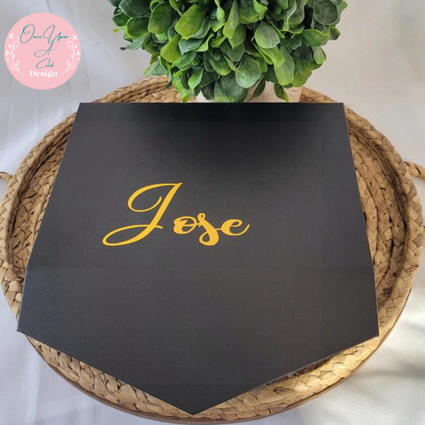 Personalized Black Magnetic Gift Box by Once Upon A Celeb Design