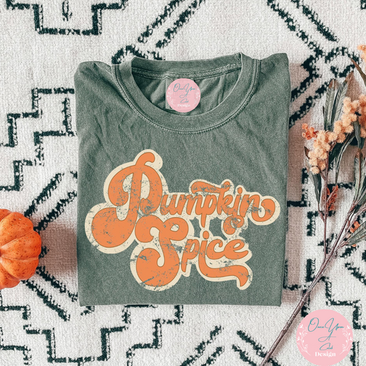 Vintage Pumpkin Spice T-shirt By Once Upon A Celeb Design